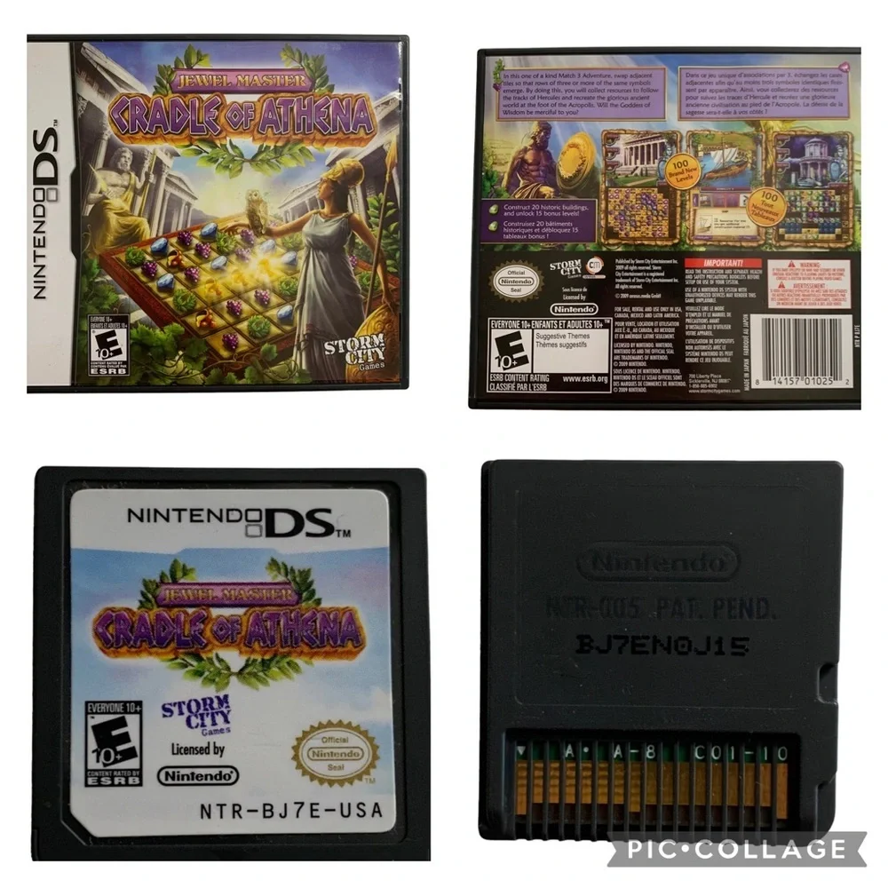 Nintendo DS Jewel Master Egypt Cradle of Athena Hidden Objects‎ Mystery Stories
